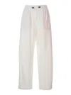Brunello Cucinelli Hose Mit Elastischem Bund In White