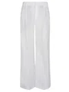 Brunello Cucinelli Women Palazzo Pants In Bianco Naturale