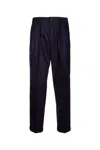 Brunello Cucinelli Straight Leg Pleated Tailored Pants In Blucolorato