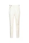 Brunello Cucinelli Gabardine Tailor Fit Trousers In White