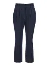 Brunello Cucinelli Women Pantalone Donna In Denim In Blue