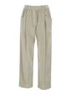 Brunello Cucinelli Corduroy Trousers Cool Beige In Sand