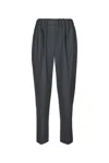 Brunello Cucinelli Cropped Tailored Trousers In Grgiomedio