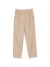 Brunello Cucinelli Pantalone Pull On In Green