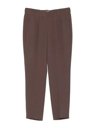 Brunello Cucinelli Tailored Jogger Pants In Brown