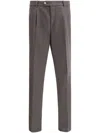 Brunello Cucinelli Pantaloni In Brown