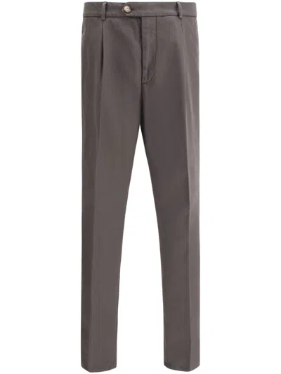 Brunello Cucinelli Pantaloni In Brown