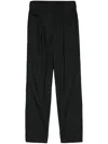 Brunello Cucinelli Pantaloni Cropped Con Vita Elasticizzata In Black