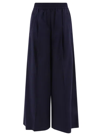 Brunello Cucinelli Pantaloni Larghi Trousers Blue