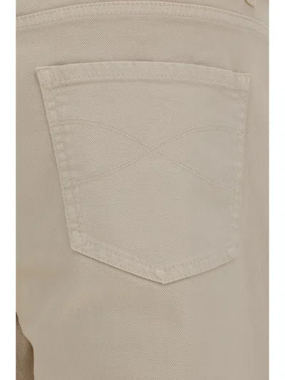 Brunello Cucinelli Pantaloni In Neutral