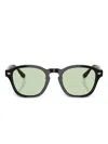 Brunello Cucinelli Pantos-frame Sunglasses In Black