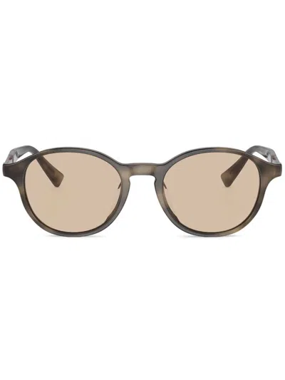 Brunello Cucinelli Pantos-frame Sunglasses In Brown