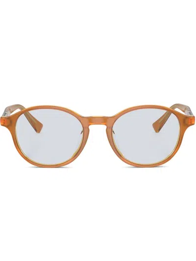 Brunello Cucinelli Pantos-frame Sunglasses In Orange