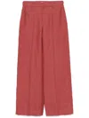 Brunello Cucinelli Hemp And Linen Trousers With Monili Detail