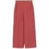 Brunello Cucinelli Hemp And Linen Trousers With Monili Detail