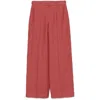 Brunello Cucinelli Hemp And Linen Trousers With Monili Detail