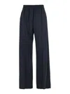 Brunello Cucinelli Blue Pants With Elastic Waist