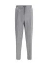 Brunello Cucinelli Cotton And Cashmere Blend Sweatpants With Silk