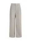 Brunello Cucinelli Tailored Corduroy Wide Leg Pants In Neutral