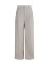 Brunello Cucinelli Tailored Corduroy Wide Leg Pants In Neutral
