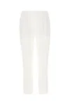 Brunello Cucinelli Cotton Poplin Wide Tailored Trousers