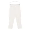 Brunello Cucinelli Cotton Trousers With Belt Loops And Rolled Cuffs In White