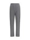 Brunello Cucinelli Vanise Sparkling Knitted Trousers In English Rib In Gray