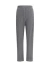 Brunello Cucinelli Vanise Sparkling Knitted Trousers In English Rib In Gray