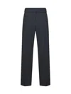 Brunello Cucinelli Grey Pants With Elastic Waist In Wool Blend Stretch Woman In Grey