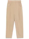 Brunello Cucinelli Cotton Trousers In Beige