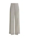 Brunello Cucinelli Linen Pants In Beige