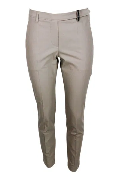 Brunello Cucinelli Cotton Trousers In Green