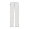 Brunello Cucinelli Pull On Light Beige Cotton Pants In Beige