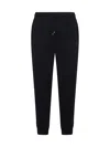Brunello Cucinelli Logo Printed Drawstring Track Pants In Black
