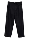 Brunello Cucinelli Pleated-wool Trousers In Blue
