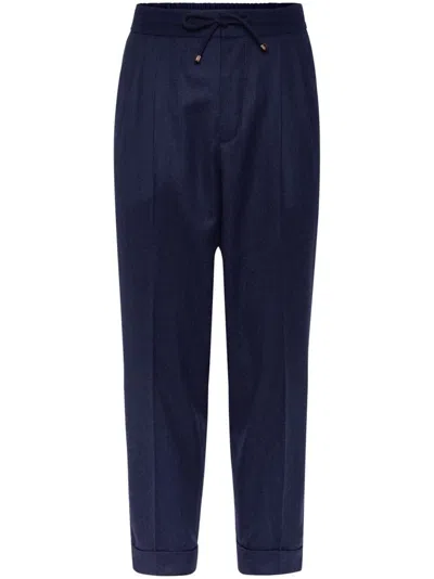 Brunello Cucinelli Pants In Dark Blue