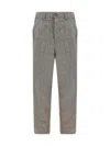 Brunello Cucinelli Linen Pants In Brown
