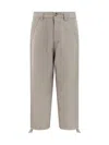 Brunello Cucinelli Linen Trousers Lightweight Adjustable Drawstrings In Brown