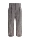 Brunello Cucinelli Lurex Effect Pants In Gray
