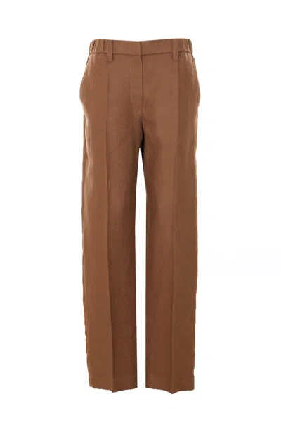 Brunello Cucinelli Pants In Brown