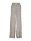 Brunello Cucinelli Pressed-crease Wide-leg Trousers In Brown