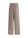 Brunello Cucinelli Palazzo Pants In Brown