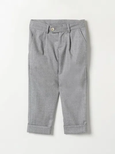 Brunello Cucinelli Babies' Pants  Kids Color Grey In Grau