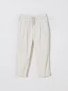Brunello Cucinelli Pants  Kids Color White In White