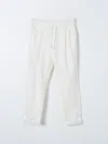 BRUNELLO CUCINELLI PANTS BRUNELLO CUCINELLI KIDS COLOR WHITE,F46636001