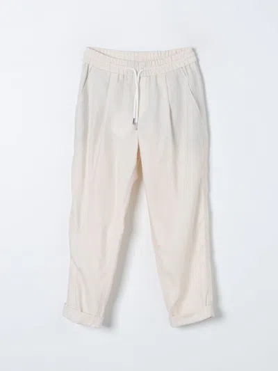 Brunello Cucinelli Trousers  Kids Colour Yellow Cream