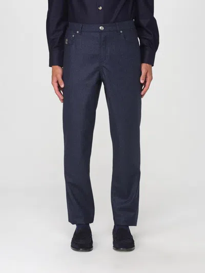 Brunello Cucinelli Pants  Men Color Blue