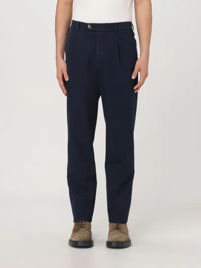 Brunello Cucinelli Pants  Men Color Blue In Blau