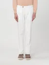 Brunello Cucinelli Straight-leg Corduroy Tailored Pants In Ice