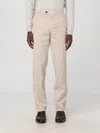 Brunello Cucinelli Man Pants Beige Size 40 Cotton, Elastane In Sand